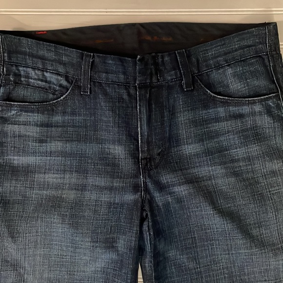 7 for All Mankind Camilla Wide Leg/Gaucho/Crop Jeans in Dark Seville - Picture 4 of 16